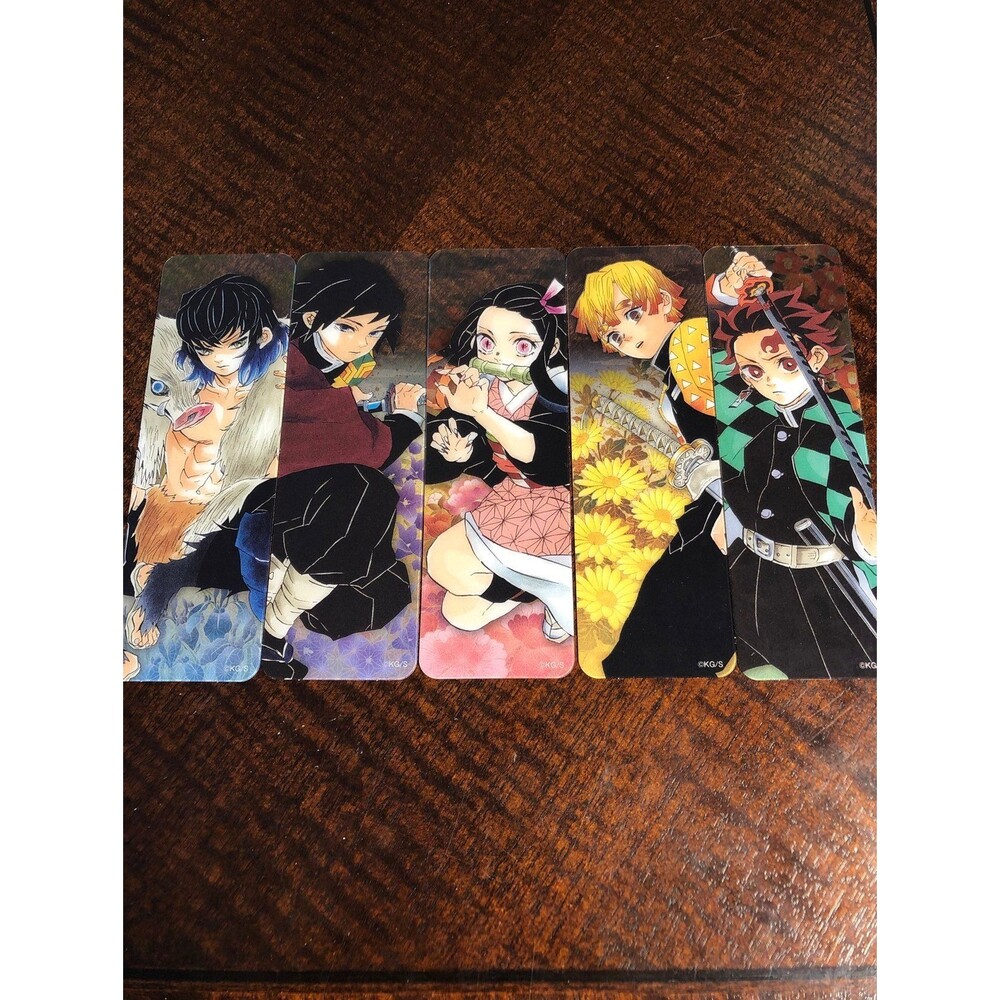 Demon slayer book mark set of 5
